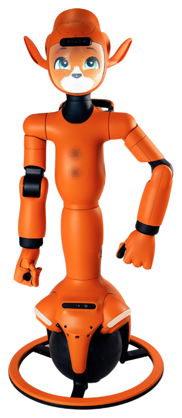 Robot d’accueil détouré